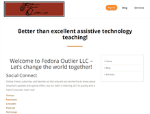 Tablet Screenshot of fedoraoutlier.com